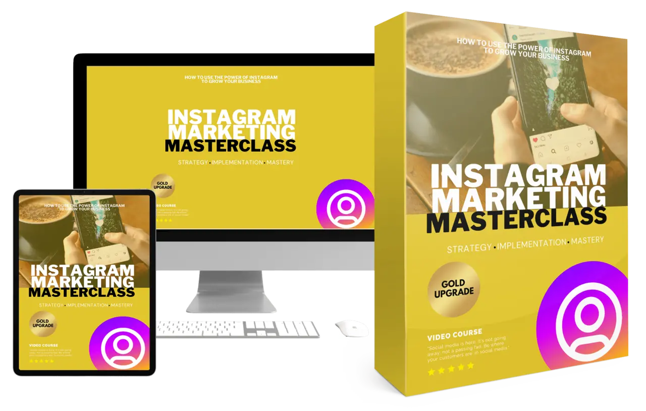 Instagram Marketing Masterclass (Videos, Audios & eBook)
